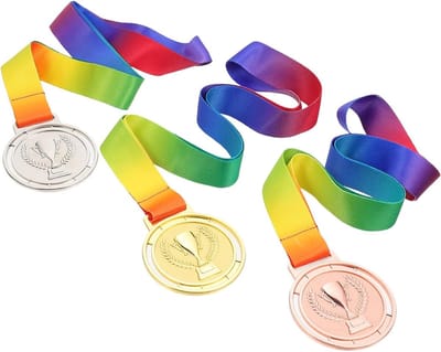 3stuks Universele Medailles Voor Sportevenementen Lichtgewicht Duurzaam Gemaakt Van Inclusief Gouden Zilveren Bronzen Medaille Voor Competities Prijsuitreikingen