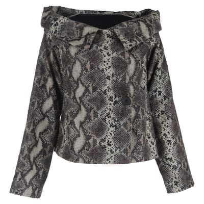 Vivienne Westwood Anglomania Slangenprint Jas in Dierenprint Polyester
