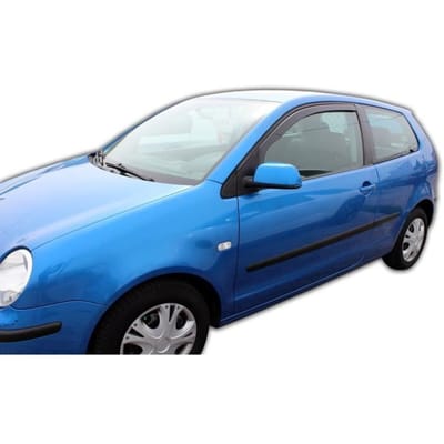 J&J AUTOMOTIVE | Heko Deflecteurs d'air Déflecteurs de Vent Pour Volkswagen Polo 4 9N 3P. Berlina 2002-2009 fumée
