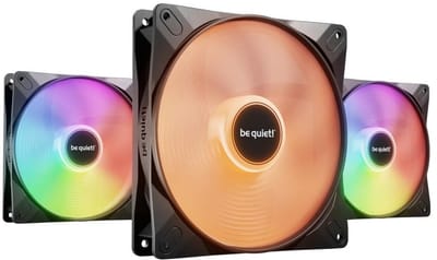 be quiet! LIGHT WINGS LX 140 (3-pack) - Case ventilator - 140mm - Zwart met RGB-licht - 23 dBA