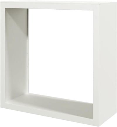 Haardhoutrek - Houtopslag - Brandhout Opslaan - Duurzaam Staal - 100x40x100 cm - Wit