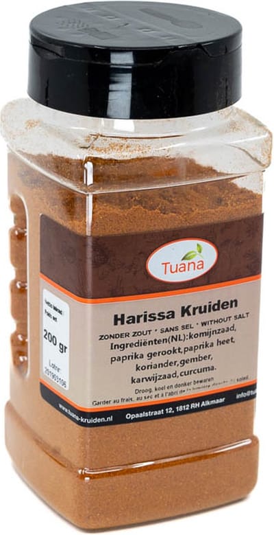 Tuana Kruiden - Harissa Kruiden Zonder Zout - Strooibus 150 Gram - MP-H-0003
