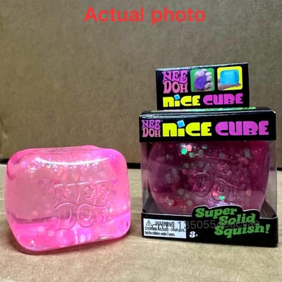 Nee Doh Nice Cube Glitter Cube Fidget Blind Box Speelgoed Stressverlichting Kalmeert Angst Verbetert Focus voor ADHD Kinderen Volwassenen