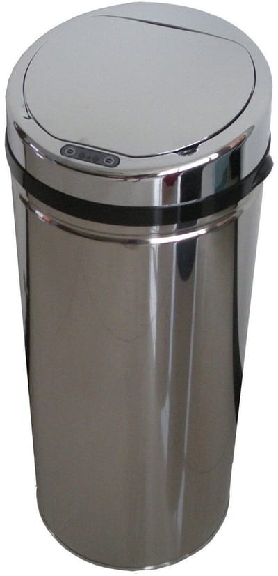 Hailo Selekta - Sensor Prullenbak 42 liter - Chroom - RVS - Kunststof
