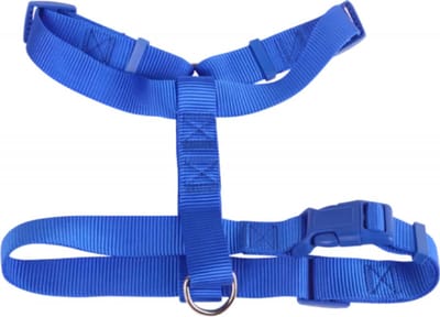 Nobleza Hondenharnas H model - Maat L - Hondentuigje - Honden tuig - Honden harnas - Blauw