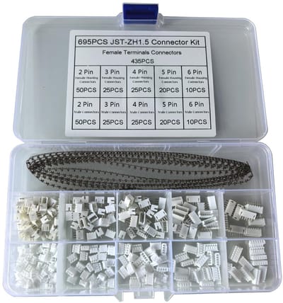 Dailygoods - 695-delige JST ZH-connectorset voor Elektronische Toepassingen