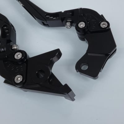 Levier Myra pour moto Suzuki 650 DL V-strom 2004 à 2010 alu CNC noir paire Neuf