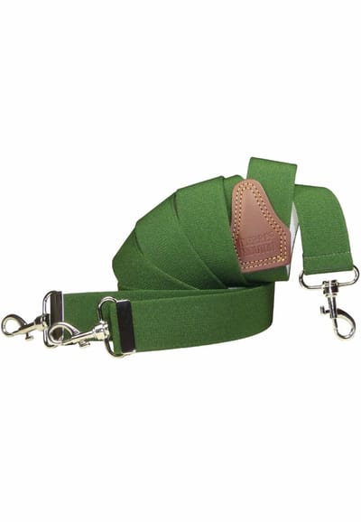 Pierre Mouton - Bretel - Volwassenen - Heren - Sterk met Haken - Bosgroen- 120cm - 35mm - M - L