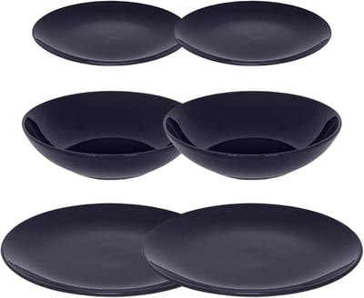 Secret de gourmet Servies set Colorama uni - 36-delig - blauw - dinerservies - tafelservies - 12 personen