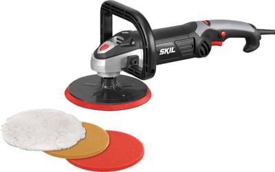 SKIL Polijstmachine 1200W - Poetsmachine Auto - Poliermachine - Polijstmachine Auto - Soft Start - Inclusief Polijstschijven 180mm - Skil 1144 AA