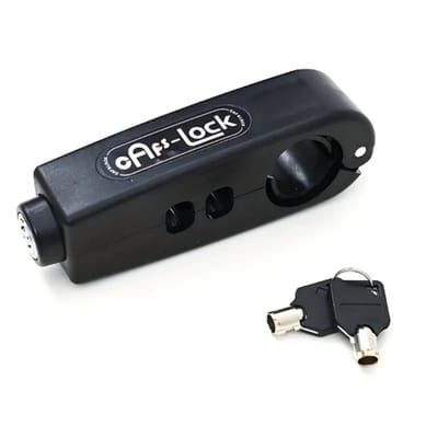 Anti diefstal Slot - Zwart - 14 x 5 cm - Fatbikes - Fietsen - Scooters - Motoren - Robuust Beveiligingsslot - Stevig Kettingslot - Waterbestendig Fiets- en Motorbeveiliging - Hoogwaardige Anti-Diefstal Oplossing - Universeel Slot Voor Buiten - Eenvou