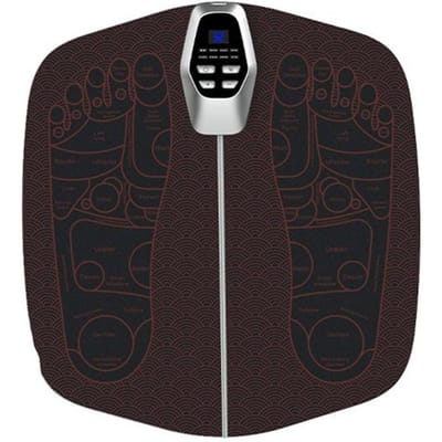 EMS Voetmassager Pad Elektrische Spier massage Ontspanning Verbeteren Bloedcirculatie Massager Pads Voet Acupunctuurpunten Massage Mat grijze kleur