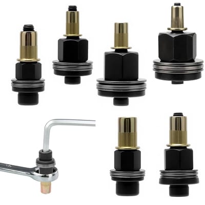 Set van 6 Interchangeable Rivet Nuts voor M3-M10 met Rivet Tool Mandrel en Retentie Moeren voor Handmatige Rivetmachine en Gereedschap
