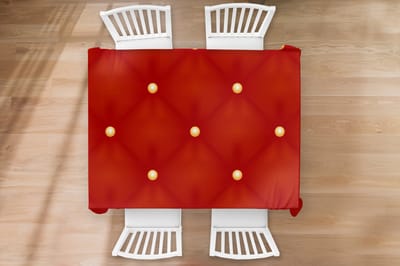 Kerst Tafelkleed - Kerstmis Decoratie - Tafellaken - Patronen - Kerst - Goud - Stippen - 170x130 cm - Kerstmis Versiering - Tafeldecoratie Kerstmis - Kerstdecoratie tafel - Tafelversiering