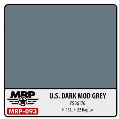 Mr. Paint MRP-093 - U.S. Dark Mod.Gray (FS 36176) – 30 ml verf voor Airbrush & Detailwerk