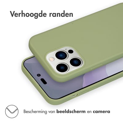 imoshion Hoesje - Geschikt voor Apple iPhone 14 Pro Max - Color Backcover - Olive Green