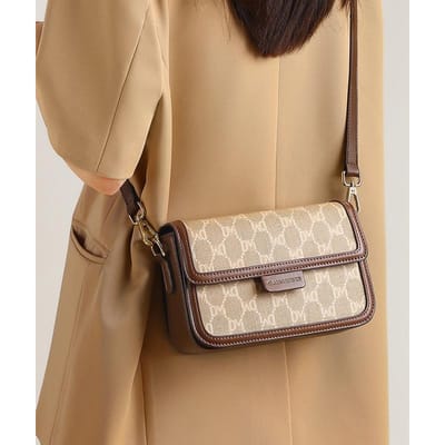 Nieuwe Herfst en Winter Dames Kleine Vierkante Tas Pendelaar Crossbody Tas Kleine Tas High-end Schoudertas beige