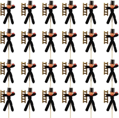 Roestdecoratie Stekkers - Tuindecoratie Kippen - Tuin Aankleden - Handgemaakt Metaal - Tot 30 cm - Bruin