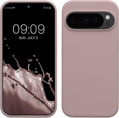 kwmobile telefoonhoesje geschikt voor Google Pixel 10 / Pixel 10 Pro - Hoesje met siliconen coating - Smartphone case in licht oudroze