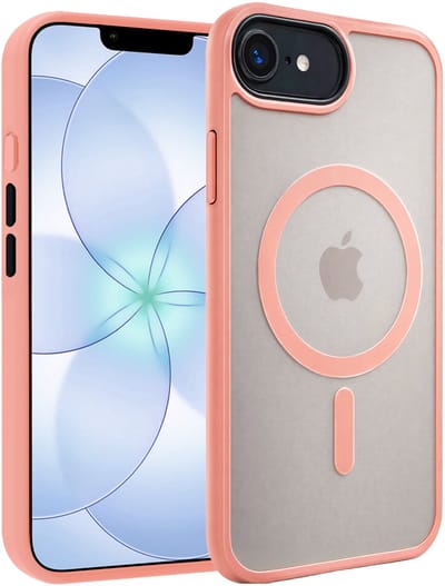 Hoesje - Geschikt voor Apple iPhone 17e - Magsafe Compatible - Sterk & Shockproof - Back Cover - Telefoon Hoes Shockproof - Shock Proof Case - Telefoonhoes - Perzik