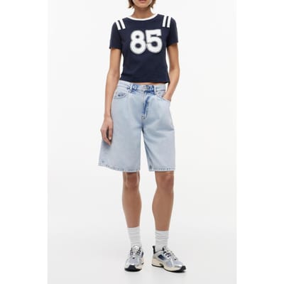 Tommy Hilfiger Slim Ss Tee Dark Night Navy Größe: M | Hemden Outlet | Damen | Schwarz