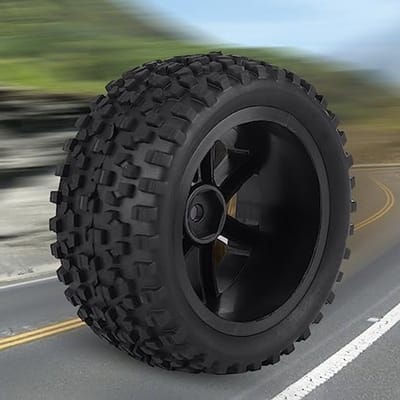 Set van 4 RC Truck Banden - Rubber Wielen voor 3.4 Inch RC Modelauto's, Geschikt voor Crawlers en Off-Road Voertuigen