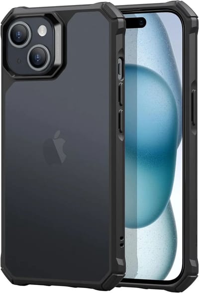 ESR Air Armor Back Cover Hoesje Zwart Geschikt voor Apple iPhone 15