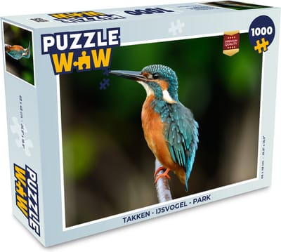 Puzzel Takken - IJsvogel - Park - Legpuzzel - Puzzel 1000 stukjes volwassenen