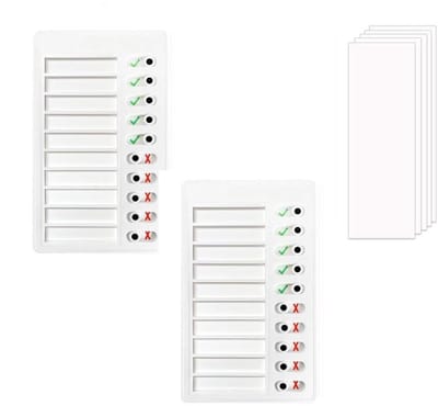 Dailygoods- To Do Lijst 2 Stuks - Checklist - Routine Grafiek - Gedragstabel - Blanco Karton - Voor Kinderen en Volwassenen