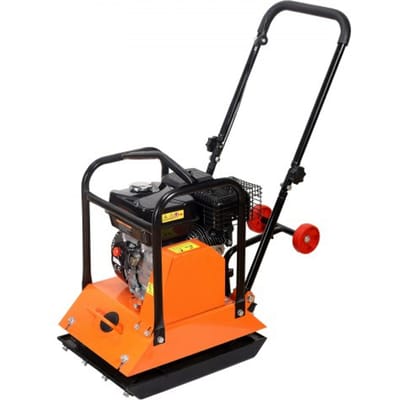 VEVOR benzine trilplaatverdichter, 6,5 pk (212 cc) motor, 6400 tpm trilstamper, 15 kN verdichtingsdruk, plaat 530x400 mm, handbediende trilplaat voor bestrating, asfalt en funderingen.
