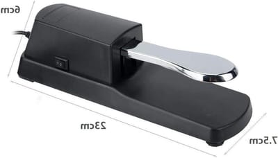 Universal Sustain Pedaal met anti-slip rubberen pad voor digitale piano - Zwarte kleur - Stabiele ondersteuning - duurzaam plastic - Muzikaal accessoire