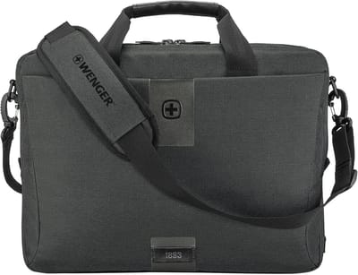 Aktetas Laptop - Schoudertas Tas - Zakelijk Reizen - Georganiseerd Interieur - 16 inch - Houtskool Grijs