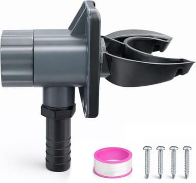 Regenwaterverzamelaar - Regenpijp adapter - Water Besparen - Universele aansluiting - Tot 80 m² - Zwart
