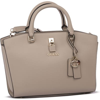 GUESS Handtas Schoudertas Queensland Luxury Satchel Simply Taupe