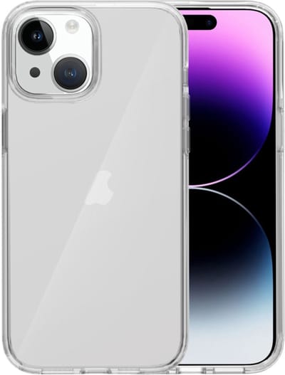 Transparant Hard-Cover Bescherm-Hoes + Screenprotector geschikt voor iPhone 15 - A3090