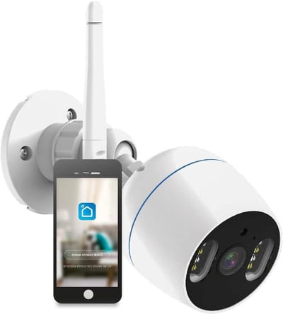 Beveiligingscamera Buiten - HD Camera - Huis Bewaken - Drie Nachtmodi - 1080p - Zwart