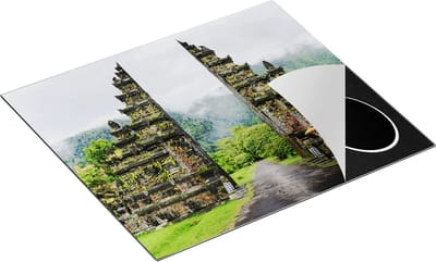 Chefcare Inductie Beschermer Tempel Poort in Bali - 60x50 cm - Afdekplaat Inductie - Kookplaat Beschermer - Inductie Mat
