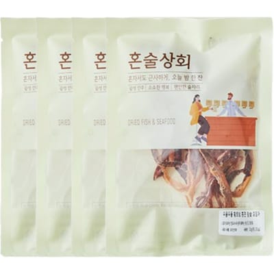 Honsool Sanghoe Populaire Individuele Portie Koreaanse Bar Snacks 4 Smaakopties 25g-50g (Pakket van 4)