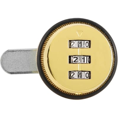 Wachtwoord Coded Camslot Zinklegering 3 Cijferige Combinatie Kastslot Goud 30mm/1.18in voor Lade beige