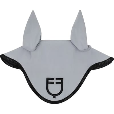 Korte muts van technische stof met logo Equestro