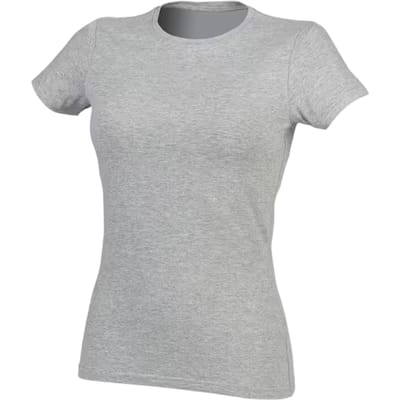 SF Women Dames/Dames Feel Good Effen Stretch T-shirt (Heide Grijs)
