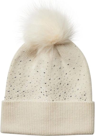 PIECES - PCJASMINE SEQUINS HOOD W. POM POM BC - Meisjes - Hoeden