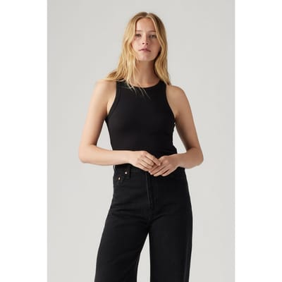 Levi's Dreamy Tank Top Black Maat: L | Mouwloze Tops Outlet | Dames | Zwart