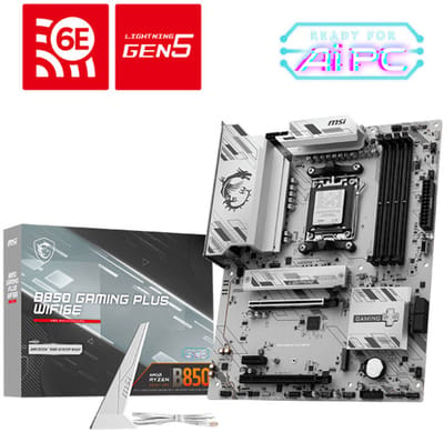 Msi Gaming Plus Moederbord Voor Amd Ryzen 7000 Ddr5 Pcie4.0 Sata3 M2 Wifi6E