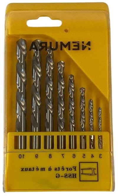 Metaalborenset 8 stuks - Boorset HSS-G - Gaten Boren - Duurzaam Gereedschap - 3-10 mm - Metaal