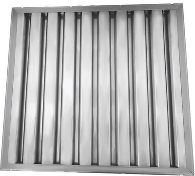 AllSpares Lamellenfilter zonder handgrepen geschikt voor Horeca Afzuigkappen (Type B) (495x495x25mm)
