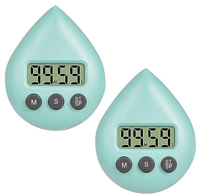 Groene Douche Timer voor Kinderen en Volwassenen - Digitale Waterdichte Doucheklok met Alarm en Zuignap - Energiebesparende Badkamer Klok