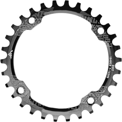 Plateau Monovitesse 104BCD Alliage d'Aluminium 30T Accessoires de Pédalier pour VTT Noir gray
