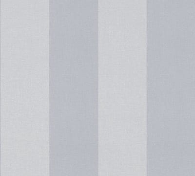 STREPEN BEHANG | Linnenstructuur - Blauw Grijs - A.S. Création Pure Elegance