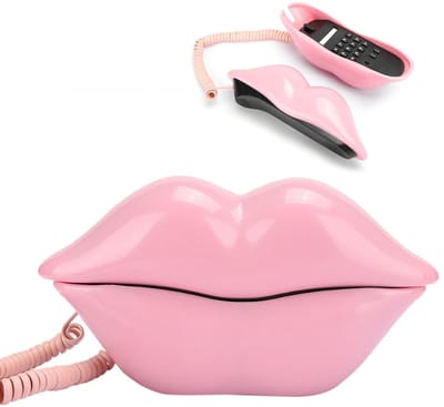Dailygoody - Telefoon - Vintage Telefoon - Retro Design - Roze - Bedrade Telefoon - Geschikt voor Kinderen - Antiek Model